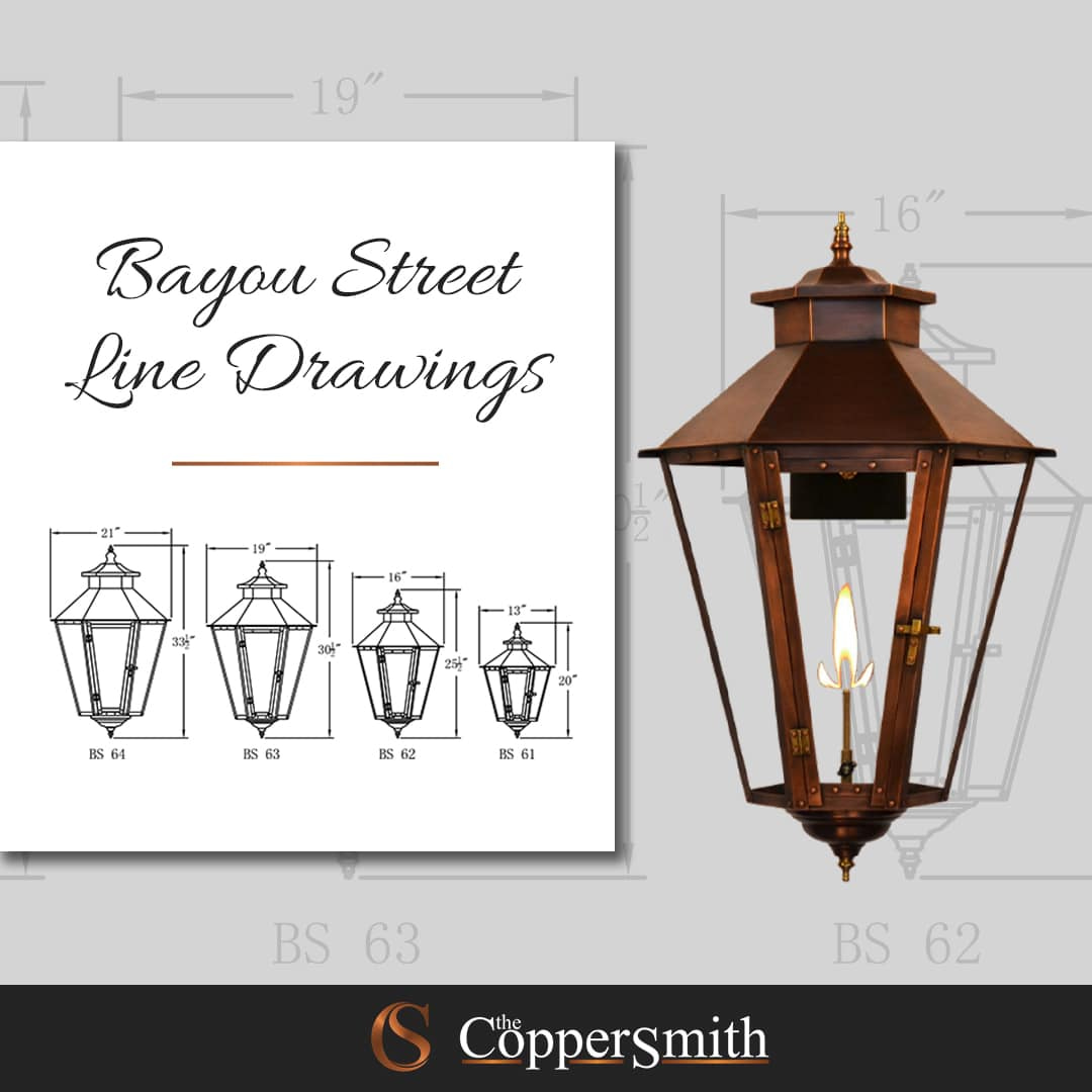 Bayou Street Line Drawings
