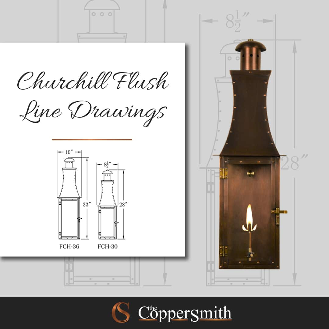 Churchill Flush Line Drawings